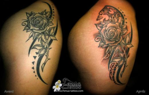1b°) customisation de tattoo avec polynesien